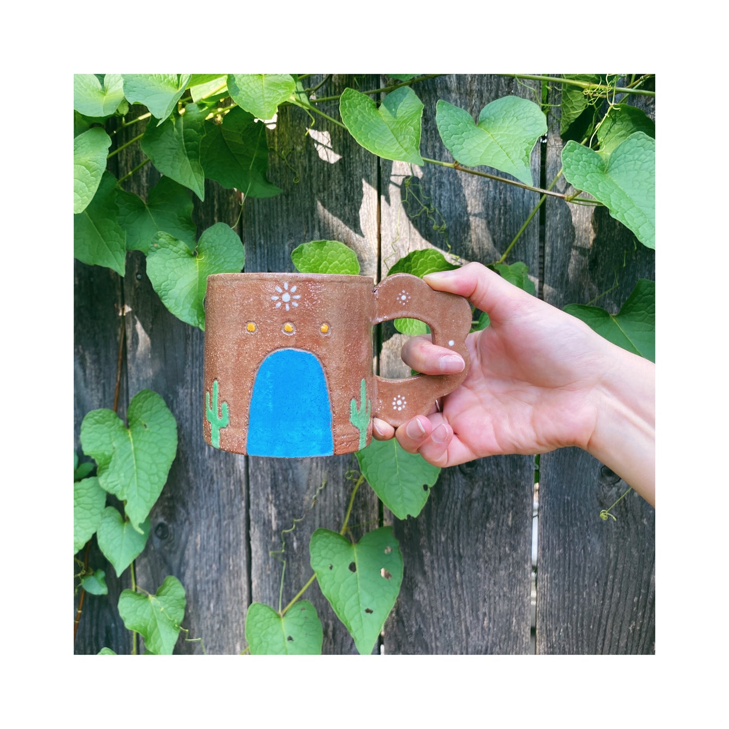 Flower Handle Adobe Mug