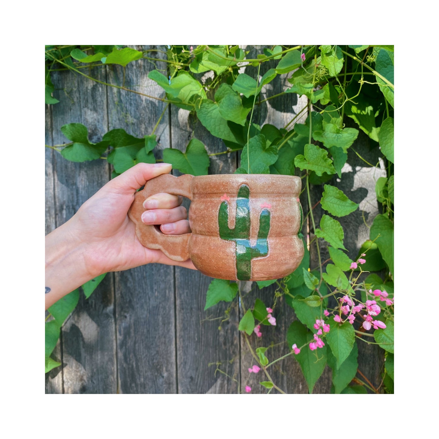 Saguaro Flower Handle Mug
