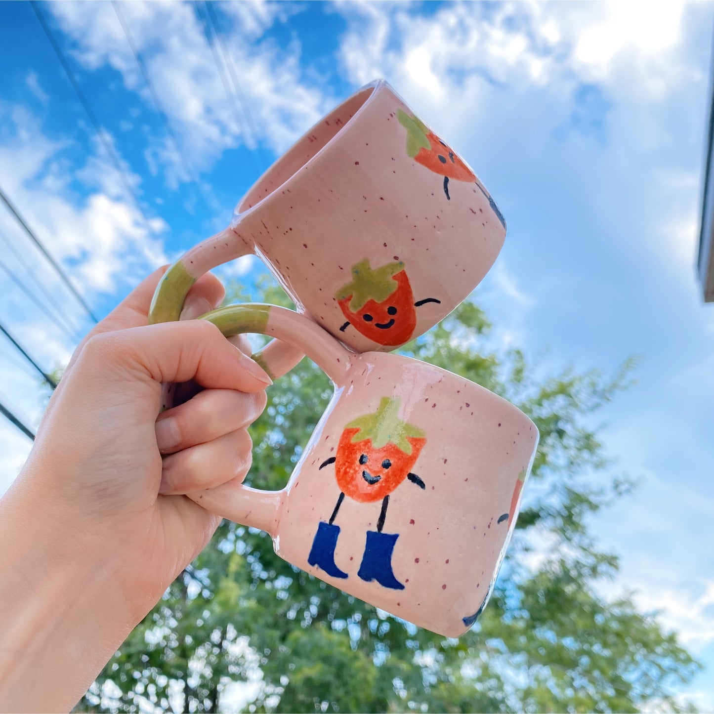 Strawberries with Boots - Mugs