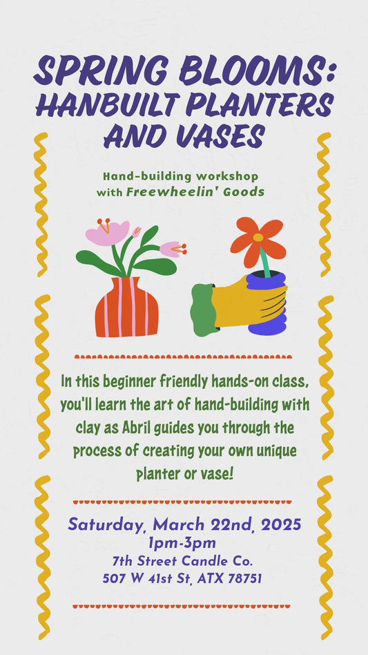 Spring Blooms: Hand-Built Planters & Vases