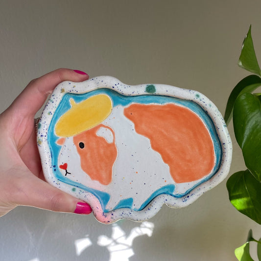 French Guinea Pig/ Yellow Beret