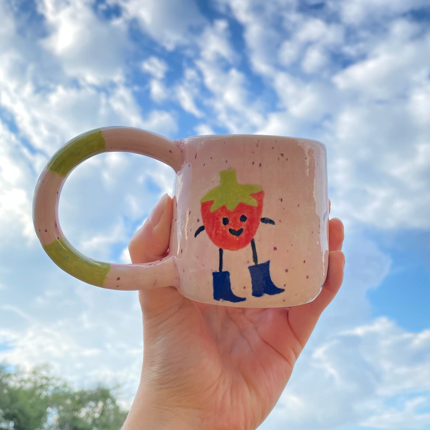 Strawberries with Boots - Mugs